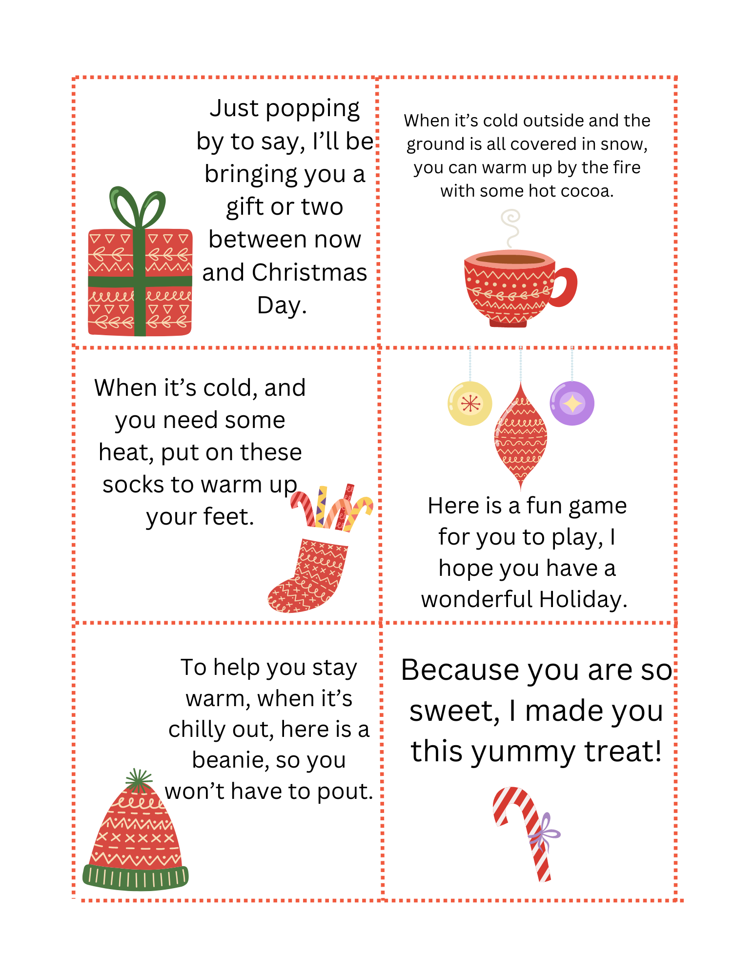 12 Days of Christmas Printables - Forget the Mix